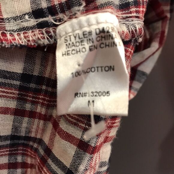 Entro Womens Multicolor Plaid Quarter Sleeves Button Front Shirt Dress Size M - Picture 4 of 5